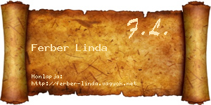 Ferber Linda névjegykártya